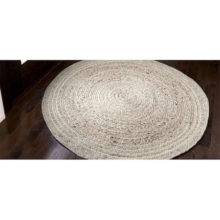 Anji Mountain Anji Mountain AMB0340-040R 4 x 4 ft. Kerala Ivory Jute Rug AMB0340-040R